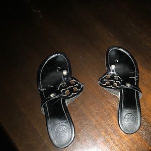 Black Patent Leather Miller Tory Burch Sandals